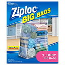 【中古】【輸入品 未使用】Ziploc (ジップロック) ビッグバッグ 3つ入り ジャンボサイズ