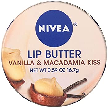 【中古】【輸入品・未使用】NIVEA Lip Butter Loose Tin%カンマ% Vanilla & Macadamia Kiss%カンマ% 0.59 ...
