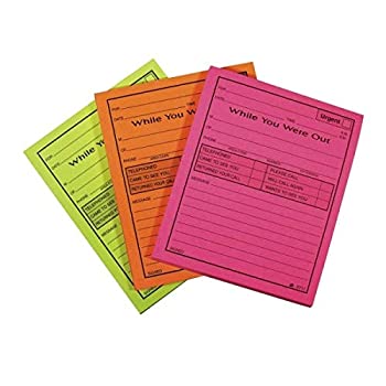 【中古】【輸入品・未使用】Adams Neon 13cm x 10cm While You Were Out Message Pad 6 Pack (9711NEON)