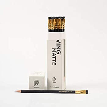 【中古】【輸入品・未使用】パロミノ ブラックウィング 鉛筆 (4B) 12本 1ダース 【PALOMINO BLACK WING】消しゴム付き鉛筆