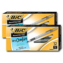 【中古】【輸入品・未使用】Bic Ultra Gripミディアムブラックペン12?1パック( 2パック)