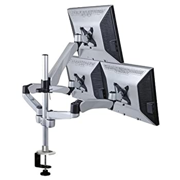 【中古】【輸入品 未使用】Mount-It Height Adjustable Three Monitor Desk Mount Spring Arm Quick Release/Mount