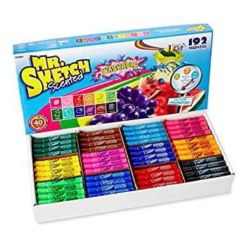 yÁzyAiEgpz[~X^[XPb`]Mr. Sketch Washable Scented Watercolor Markers%J}% ChiselTip%J}% Set of 192%J}% Assorted Colors 1924063 [sA