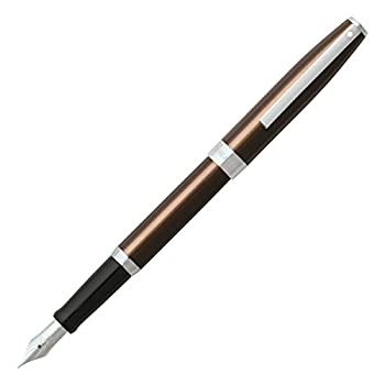 【中古】【輸入品・未使用】Sheaffer Sagaris、メタリックブラウン%カンマ%クロームトリム、万年筆Mediumペン先(e0948053?)