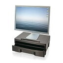 【中古】【輸入品 未使用】Officemate 2200 Series Monitor Stand with Drawer カンマ Black (22502) by Officemate 並行輸入品