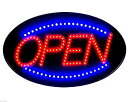 【中古】【輸入品・未使用】Jumbo 24 x 13 LED Neon Sign with Motion - OPEN (Red/Blue) B30 by e-...