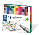 【中古】【輸入品・未使用】Staedtler ステッドラー トリプラス ファインライナー 42色 セット 線幅 0.3mm