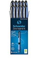 【中古】【輸入品・未使用】Schneider ONE ハイブリッドNローラーボールペン 0.5mm ブラック 10本入りボックス (183501)