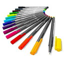 【中古】【輸入品・未使用】Staedtler Triplus Fineliner ペン メタルギフト缶 15色鮮やかな色 0.3mm
