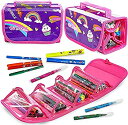 【中古】【輸入品 未使用】GIFTS FOR GIRLS: Fruit Scented Stationery Set カンマ Fun Pencil Case Including 30 Fruit Scented Marker Pens. Great Birthday Present / Gif