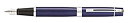 【中古】【輸入品・未使用】Sheaffer 300 光沢ブルーラッカー万年筆 クロムメッキのトリムと細字ペン先付き