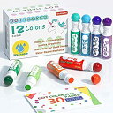 【中古】【輸入品・未使用】Shuttle Art ドットマーカーペン 12色セット 59ml 水性 水で洗える 子供用
