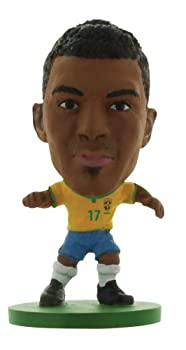 【中古】【輸入品・未使用】SoccerStarz Brazil International Figurine Blister Pack Featuring Franck Luiz Gustavo Home Kit 輸入版 
