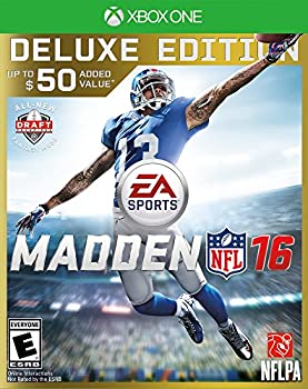 【中古】【輸入品・未使用】Madden NFL 16 (Deluxe Edition) (輸入版:北米) - XboxOne【メーカー名】Electronic Arts【メーカー型番】36972【ブランド名】Electronic Arts(World)【商品説明】Madden NFL 16 (Deluxe Edition) (輸入版:北米) - XboxOne当店では初期不良に限り、商品到着から7日間は返品を 受付けております。こちらは海外販売用に買取り致しました未使用品です。買取り致しました為、中古扱いとしております。他モールとの併売品の為、完売の際はご連絡致しますのでご了承下さい。速やかにご返金させて頂きます。ご注文からお届けまで1、ご注文⇒ご注文は24時間受け付けております。2、注文確認⇒ご注文後、当店から注文確認メールを送信します。3、配送⇒当店海外倉庫から取り寄せの場合は10〜30日程度でのお届けとなります。国内到着後、発送の際に通知にてご連絡致します。国内倉庫からの場合は3〜7日でのお届けとなります。　※離島、北海道、九州、沖縄は遅れる場合がございます。予めご了承下さい。お電話でのお問合せは少人数で運営の為受け付けておりませんので、メールにてお問合せお願い致します。営業時間　月〜金　10:00〜17:00お客様都合によるご注文後のキャンセル・返品はお受けしておりませんのでご了承下さい。