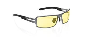 【中古】【輸入品・未使用】Gunnar Optiks RPG-05401 RPG Full Rim Advanced Video Gaming Glasses with Quad-Core Hinge Design and Amber Lens Tint%カンマ% Gunmetal Frame