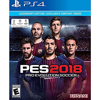 【中古】【輸入品・未使用】PES 2018 Pro Evolution Soccer Legendary Edition PlayStation 4 プロ進化サッカー伝説版 プレイステーション4北米英語版 [並行輸入品]【メーカー名】Konami【メーカー型番】【ブランド名】Konami【商品説明】PES 2018 Pro Evolution Soccer Legendary Edition PlayStation 4 プロ進化サッカー伝説版 プレイステーション4北米英語版 [並行輸入品]当店では初期不良に限り、商品到着から7日間は返品を 受付けております。こちらは海外販売用に買取り致しました未使用品です。買取り致しました為、中古扱いとしております。他モールとの併売品の為、完売の際はご連絡致しますのでご了承下さい。速やかにご返金させて頂きます。ご注文からお届けまで1、ご注文⇒ご注文は24時間受け付けております。2、注文確認⇒ご注文後、当店から注文確認メールを送信します。3、配送⇒当店海外倉庫から取り寄せの場合は10〜30日程度でのお届けとなります。国内到着後、発送の際に通知にてご連絡致します。国内倉庫からの場合は3〜7日でのお届けとなります。　※離島、北海道、九州、沖縄は遅れる場合がございます。予めご了承下さい。お電話でのお問合せは少人数で運営の為受け付けておりませんので、メールにてお問合せお願い致します。営業時間　月〜金　10:00〜17:00お客様都合によるご注文後のキャンセル・返品はお受けしておりませんのでご了承下さい。