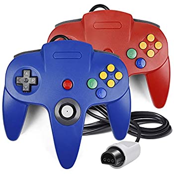 【中古】【輸入品・未使用】iNNEXT N64コントローラー2パック クラシック 有線 N64 64ビットゲームパッド ジョイスティック Ultra 64ビデオゲームコンソール用