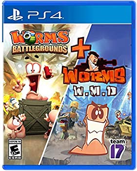 【中古】【輸入品・未使用】Worms Battleground + Worms W.M.D. (輸入版:北米) - PS4