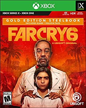 【中古】【輸入品・未使用】Far Cry 6 SteelBook Gold Edition (輸入版:北米) - XboxOne【メーカー名】UbiSoft(World)【メーカー型番】UBP50422264【ブランド名】UbiSoft(World)【商品説明】Far Cry 6 SteelBook Gold Edition (輸入版:北米) - XboxOne当店では初期不良に限り、商品到着から7日間は返品を 受付けております。こちらは海外販売用に買取り致しました未使用品です。買取り致しました為、中古扱いとしております。他モールとの併売品の為、完売の際はご連絡致しますのでご了承下さい。速やかにご返金させて頂きます。ご注文からお届けまで1、ご注文⇒ご注文は24時間受け付けております。2、注文確認⇒ご注文後、当店から注文確認メールを送信します。3、配送⇒当店海外倉庫から取り寄せの場合は10〜30日程度でのお届けとなります。国内到着後、発送の際に通知にてご連絡致します。国内倉庫からの場合は3〜7日でのお届けとなります。　※離島、北海道、九州、沖縄は遅れる場合がございます。予めご了承下さい。お電話でのお問合せは少人数で運営の為受け付けておりませんので、メールにてお問合せお願い致します。営業時間　月〜金　10:00〜17:00お客様都合によるご注文後のキャンセル・返品はお受けしておりませんのでご了承下さい。