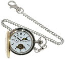 yÁzyAiEgpzCharles-Hubert- Paris Stainless Steel Two-Tone Mechanical Hunter Case Pocket Watch #3553-T