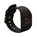 【中古】【輸入品・未使用】getDigital バイナリ腕時計 プロフェッショナル向け LEDライト付き - バイナリコードとして時刻を示すブラックデジタルクロック