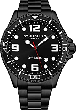 【中古】【輸入品・未使用】[ストゥーリングオリジナル]Stuhrling Original 腕時計 395_33B11 Black Dial Stainless Steel メンズ [並..