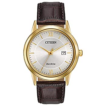 【中古】【輸入品・未使用】Citizen AW1232-04A エコドライブ ステンレススチール 腕時計 日付機能付き メンズ