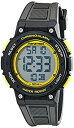 【中古】【輸入品・未使用】(タイメックス) Timex マラソン ミディアムサイズ腕時計 ブラック/イエロー