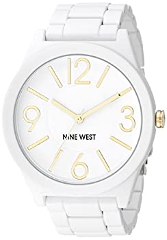 【中古】【輸入品・未使用】Nine West Women's NW/1678WTWT Matte White Rubberized Bracelet Watch 【中古】【輸入品・未使用】Nine West Women's NW/1678WTWT Matte White Rubberized Bracelet Watch