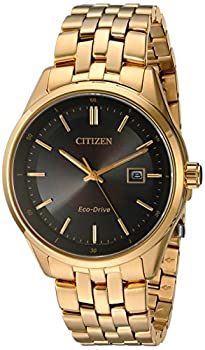 【中古】【輸入品 未使用】Citizen Men 039 s eco-drive Watch withサファイアクリスタル One Size ゴールド