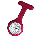 【中古】【輸入品・未使用】ワインカラーNurses Lapel Watch Silicone (Infection Control)