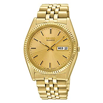 【中古】【輸入品・未使用】セイコー Seiko Men's SGF206 Gold-Tone Stainless Steel Dress Watch [並行輸入品]