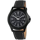 yÁzyAiEgpz[vW[] Peugeot rv Black Aviator 24Hr Time Markers%J}%Water-Resistant with Black Canvas Strap AiO NH[c 2055BK ysA