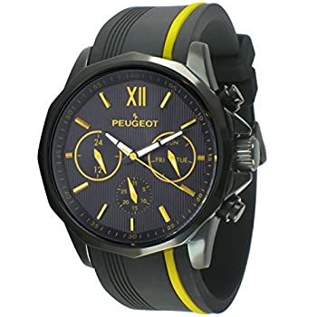 【中古】【輸入品・未使用】プジョーMen 'sクロノグラフスポーツウォッチシリコンバンドマルチdial-yellow 【中古】【輸入品・未使用】プジョーMen 'sクロノグラフスポーツウォッチシリコンバンドマルチdial-yellow