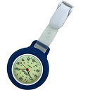 【中古】【輸入品・未使用】グローダイヤルNurse Watch???クリップオンSilicone (Infection Control)???Navy