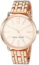 【中古】【輸入品・未使用】Nine West Women's Quartz Metal and Alloy Dress Watch%カンマ% Color:Rose Gold-Toned