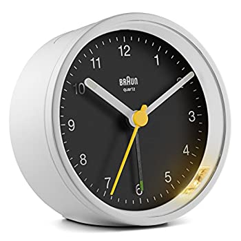 【中古】【輸入品・未使用】BRAUN ALARM CLOCK ブラウン アラーム クロック 時計 クロック ブラック 黒 ホワイト 白 置き時計 目覚まし時計 トラベル 旅行 BC012WB 【並行輸