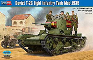 【中古】【輸入品・未使用】ホビーボス 1/35ファイティングヴィークルシリーズ ソビエト T-26 軽戦車 1935年型 プラモデル