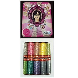 【中古】【輸入品・未使用】Aurifil Thread Set PREMIUM COLLECTION By Tula Pink Variegated 50wt Cotton 10 Small (220 yard) Spools by Aurifil