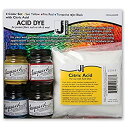 【中古】【輸入品・未使用】Jacquard Products Jacquard Acid Dye 4 Color Set with Citric Acid%カンマ% Yellow%カンマ% Multicolored [並行輸入品]