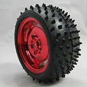 【中古】【輸入品・未使用】DIAMETER 85MM ラバー タイヤ for RC ロボット カー [RED] 並行輸入品