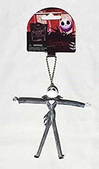 NBC（ナイトメアー ビフォア クリスマス）Jack Skellington（ジャック スケリントン）PVC Bendable Keyring（キーホルダー） 