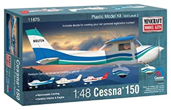 【中古】【輸入品・未使用】Minicraft Cessna 150 with Multiple Marking Options Model Kit%カンマ% 1/48 Scale [並行輸入品]