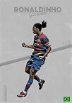 【中古】【輸入品・未使用】ロナウジーニョ ポスターサイズ：42x30cm 写真 Ronaldinho FCバルセロナ Barcelona ブラジル [並行輸入品]