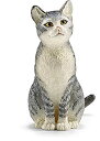 【中古】【輸入品 未使用】Schleich Cat カンマ Sitting Toy Figure 並行輸入品