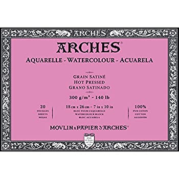 【中古】【輸入品・未使用】アルシュ 水彩紙 ブロック 300g極細18X26 20枚