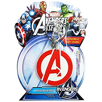 Marvel（マーベル）Avengers（アベンジャーズ）Logo Bendable Keychain（キーホルダー） 