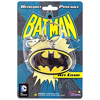 DC Comics（DCコミック）Batman（バットマン）Logo Bendable Keychain（キーホルダー） 