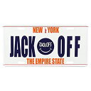 【中古】【輸入品・未使用】看板 インテリア スラングプレート 「JACK OFF」 アメリカのナンバープレート型 CMプレート ブラックジョーク アメリカ雑貨 ...