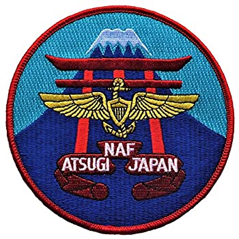 【中古】【輸入品・未使用】厚木海軍飛行場 ミリタリーワッペン アメリカ軍パッチ U.S.NAVY ベルクロ仕様 [並行輸入品]